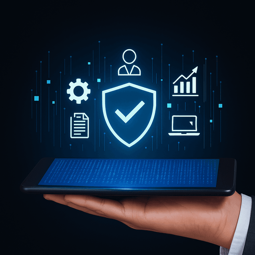 Person working on laptop