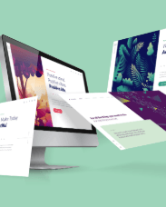 Abstract mountain landscape